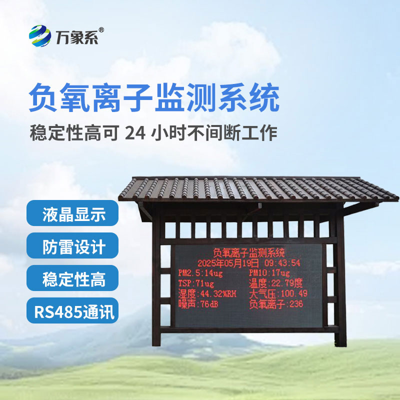 ??藏在公園里的空氣管家：公園負(fù)氧離子監(jiān)測站